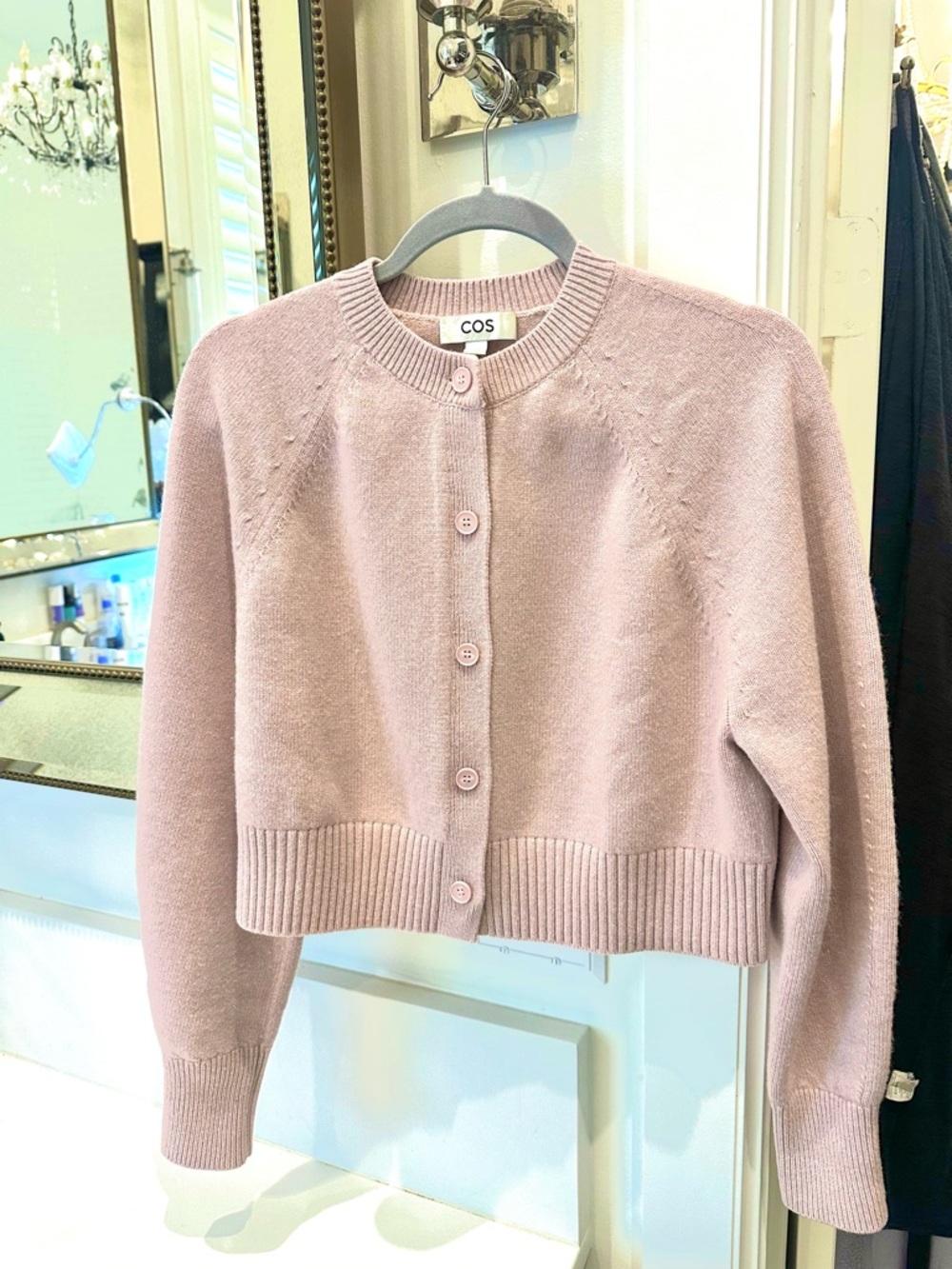 COS Merino Wool Cardigan in Light Pink size S, EUC. - Picture 3 of 7